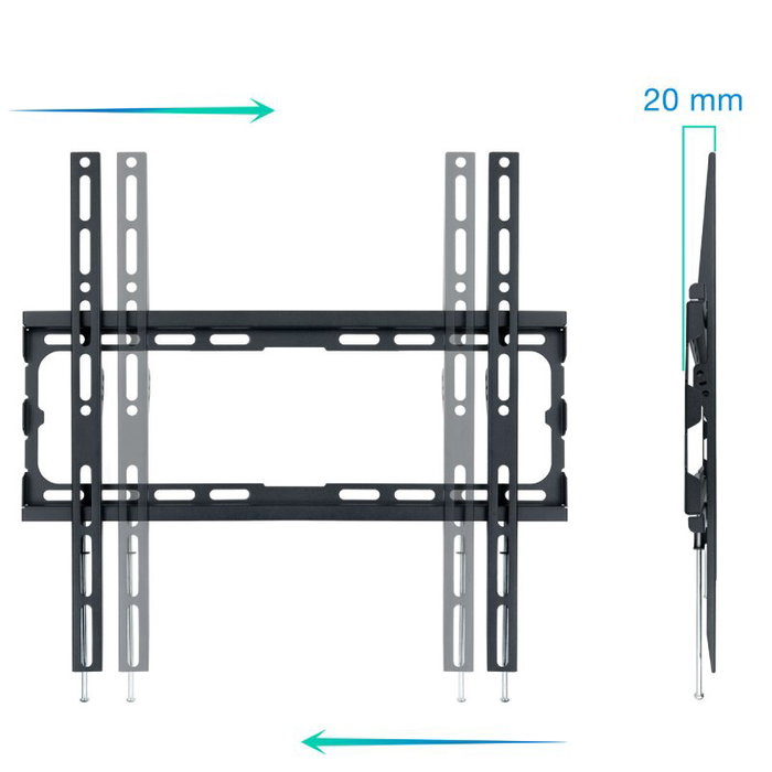 TooQ Soporte de Pared Fijo LP1070F-B para TV de 32-70 pulgadas